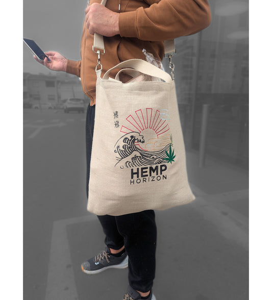Hemp_Horizon_Embroidered_bag-with shoulder strap - Hemp Horizon
