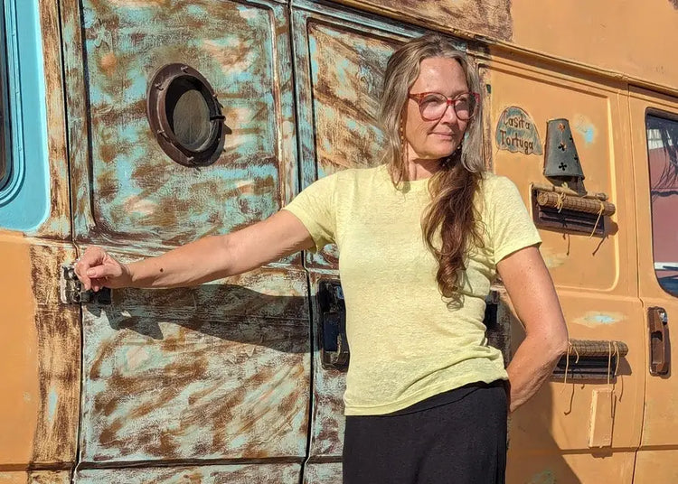 Summer mellow yello pure hemp tshirt - Hemp Horizon