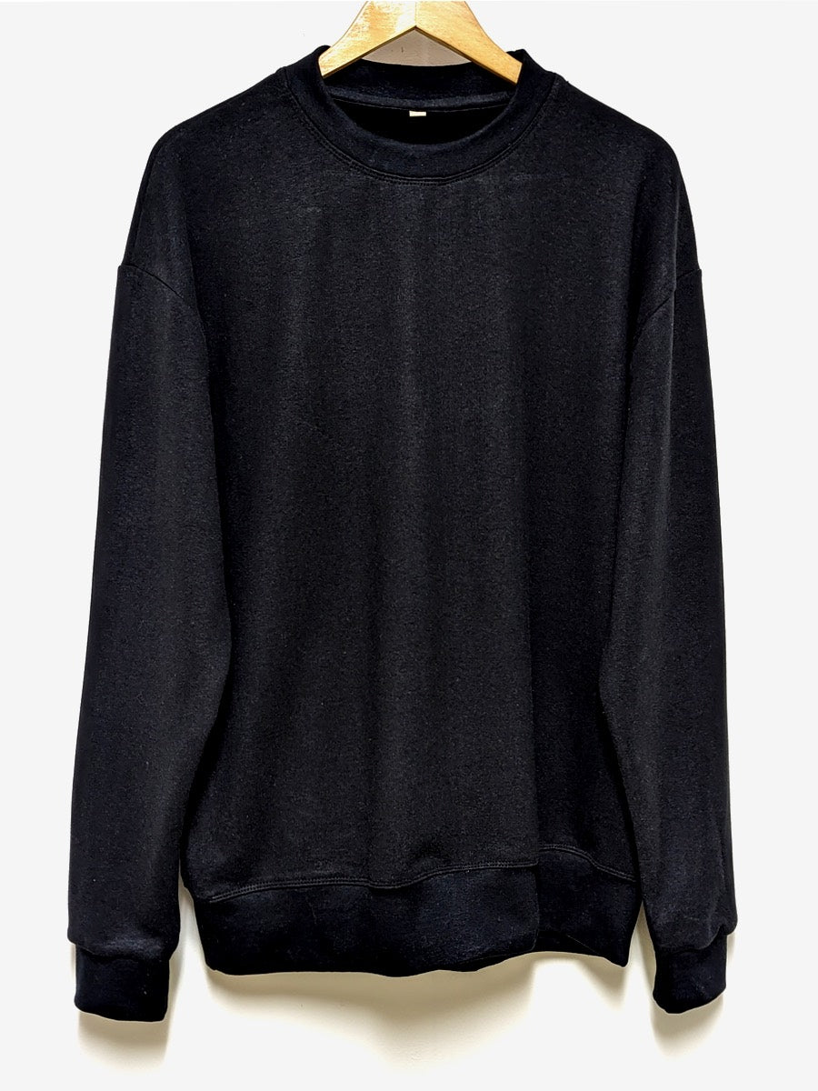 Black Hemp bamboo sweatshirt - Hemp Horizon