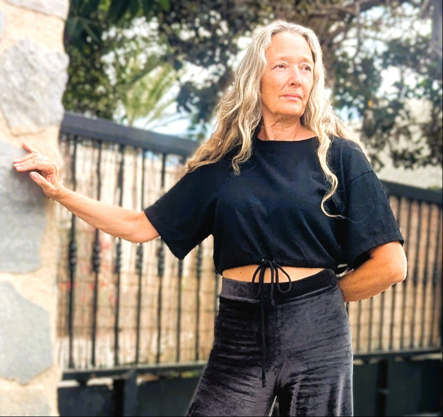 Black hemp bubble top - Hemp Horizon