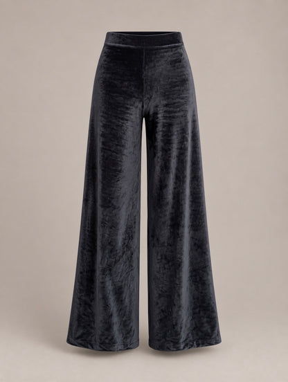 Pantalones anchos elásticos de terciopelo Carys