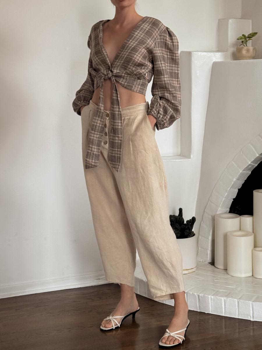 Hemp Linen Loose canvas trousers - Hemp Horizon