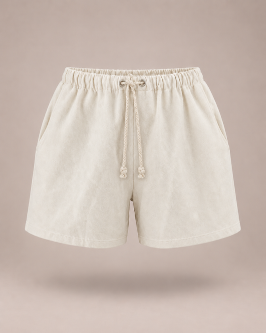 Pantalones cortos de felpa de cáñamo para mujer Suki