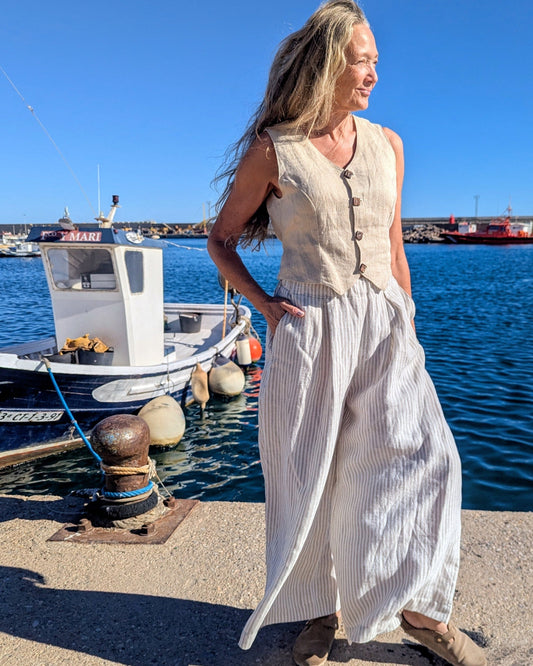 Hemp striped trousers - Hemp Horizon