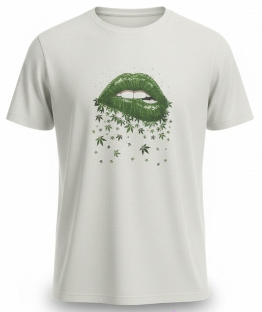 Lips_new_tee ecoprint - Hemp Horizon