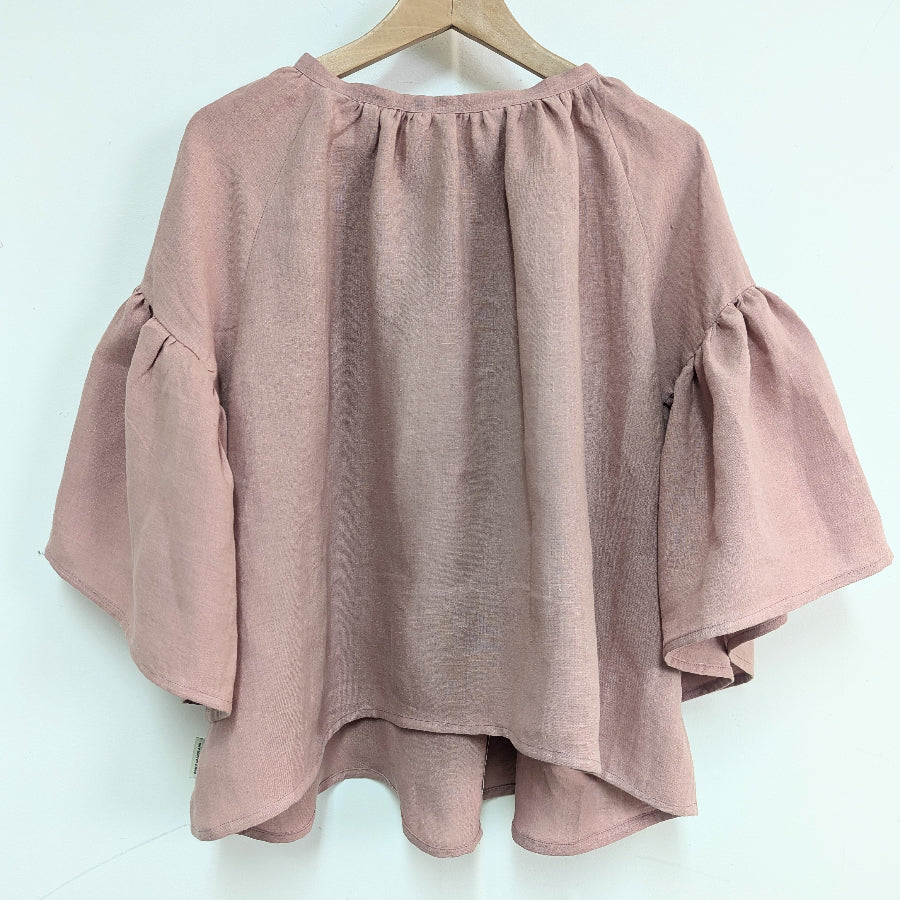 Nyx Blush_pink_ruffle_top- Hemp Horizon