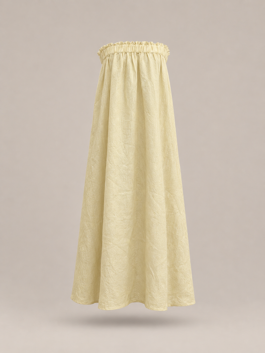 Off the Shoulder Dress — Natural Plant Dyed