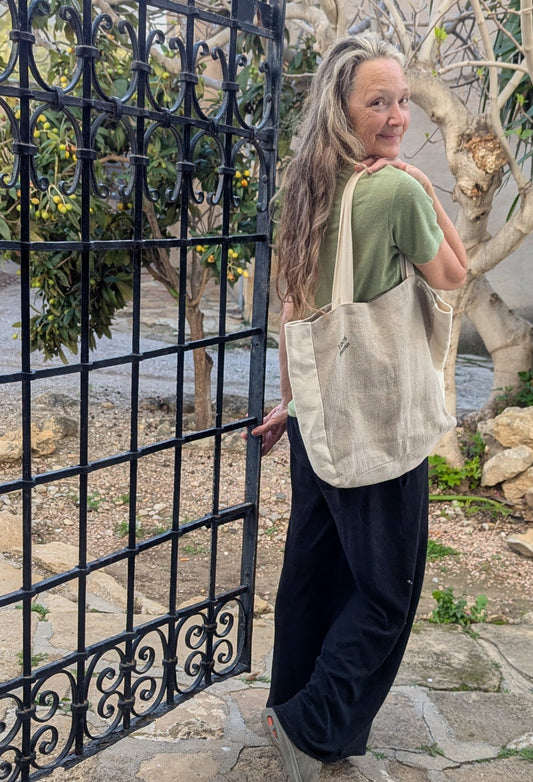 Aura hemp tote bag - Hemp Bag