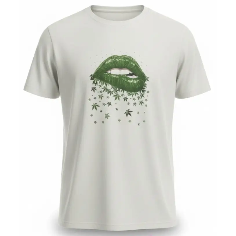 Lips_new_tee ecoprint - Hemp Horizon