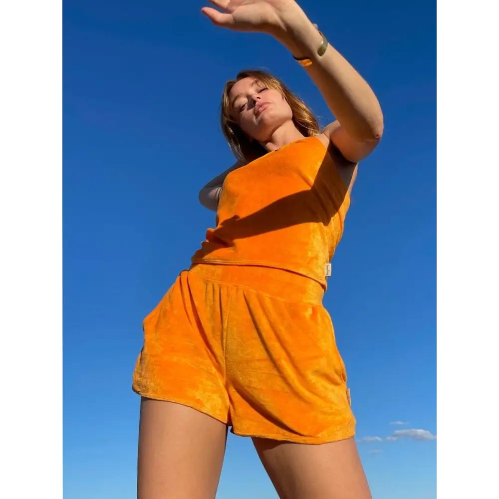 Hemp Bamboo Velour Booty Shorts - Hemp Horizon