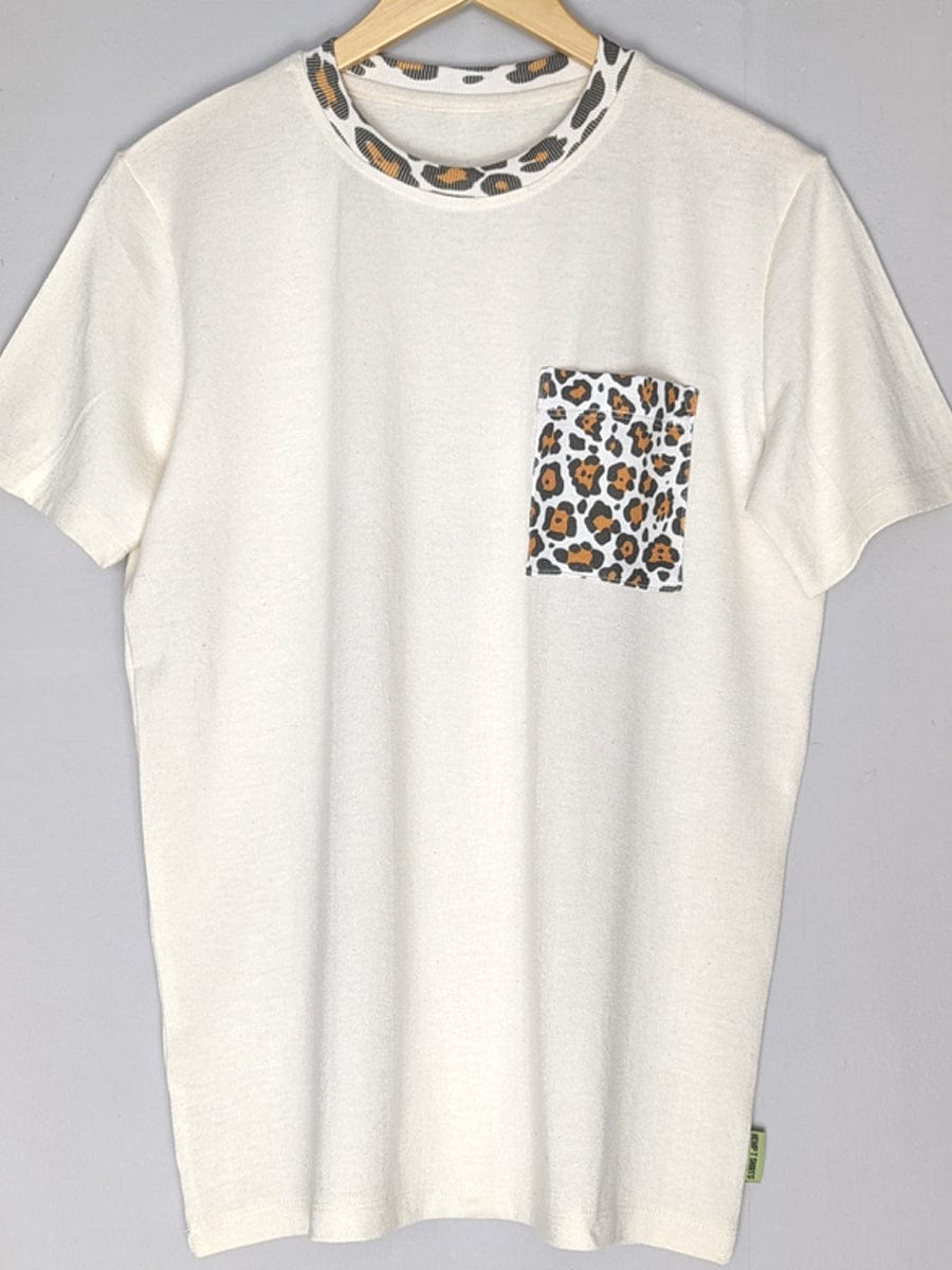 Hemp Leopard pocket tees - Hemp Horizon