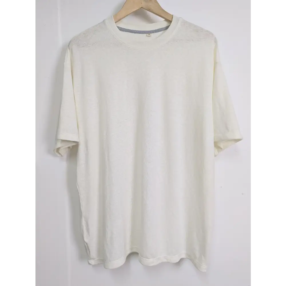 White_oversized_loose tee - Hemp Horizon