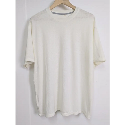 White_oversized_loose tee - Hemp Horizon