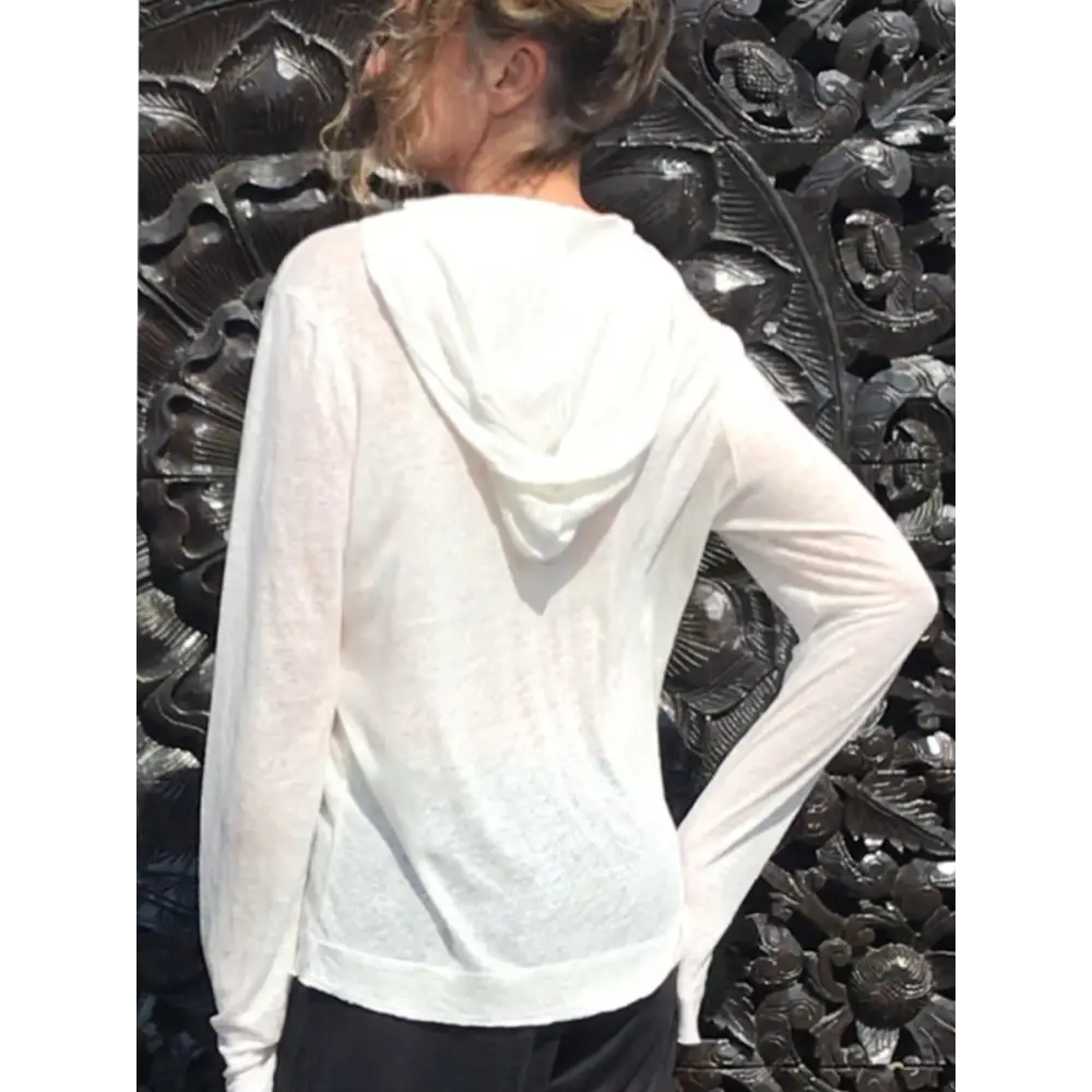 Hemp sheer sweatshirt hoodie - Hemp Horizon