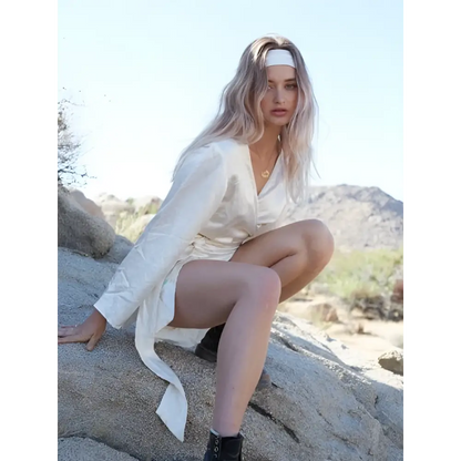 Hemp Silk Wrap Dress - Hemp Horizon