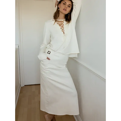 Hemp Stretch Twill Skirt - Hemp Horizon