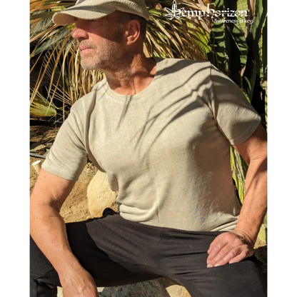 Luxury hemp natural tee - Hemp Horizon