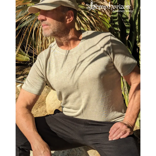 Luxury hemp natural tee - Hemp Horizon