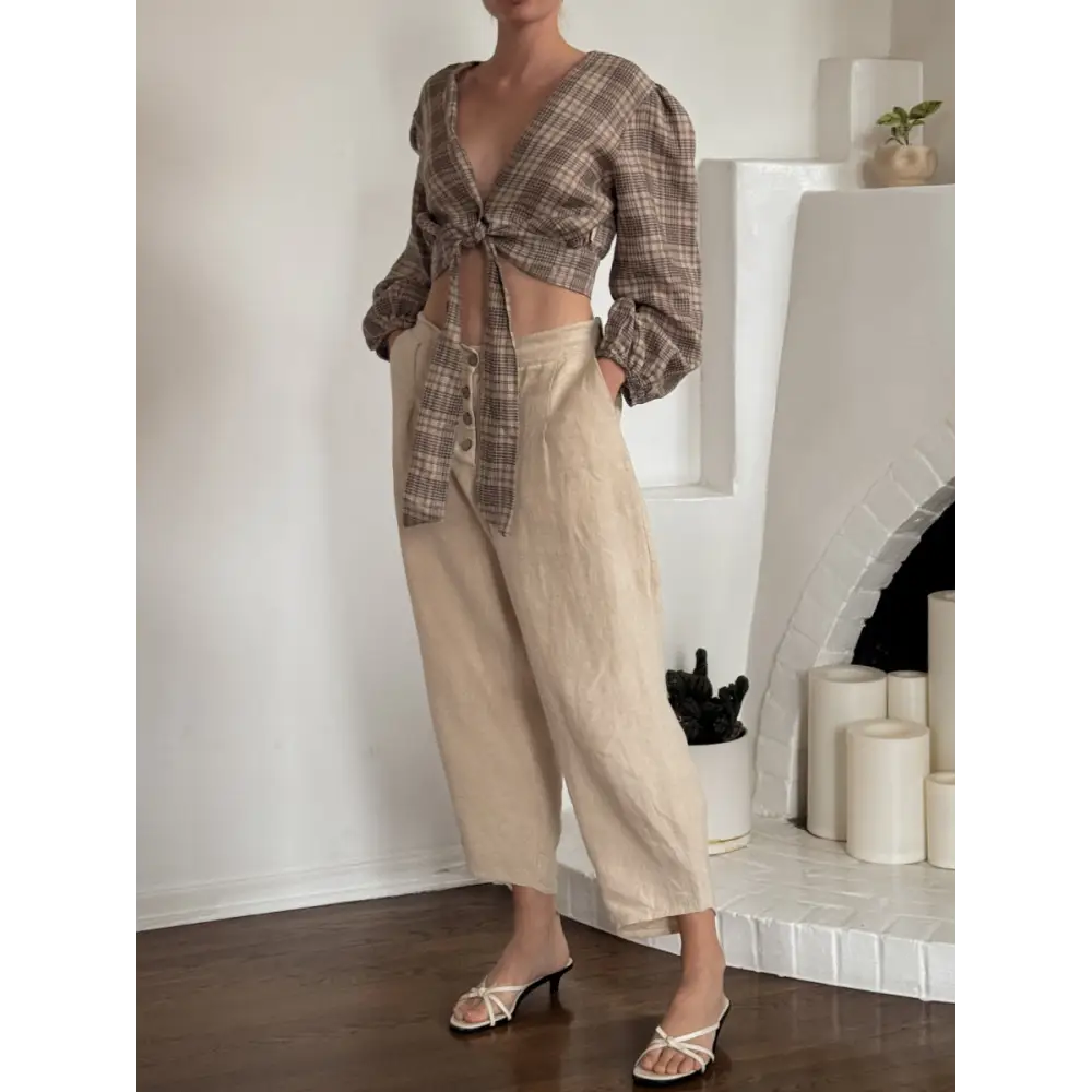 Hemp Linen Loose canvas trousers - Hemp Horizon