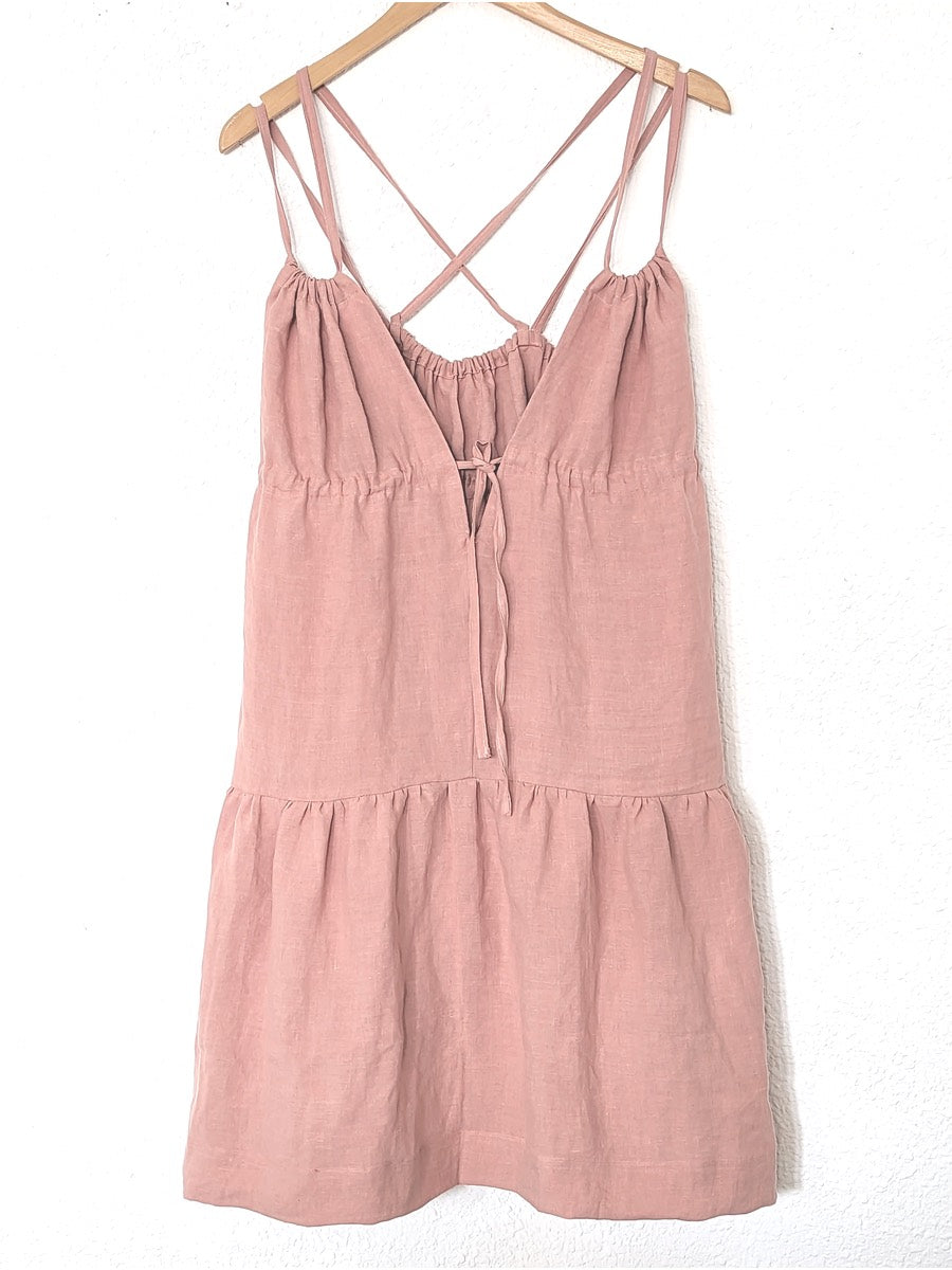Hemp Linen gathered dress - Hemp Horizon