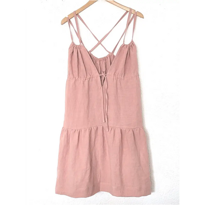 Hemp Linen gathered dress - Hemp Horizon