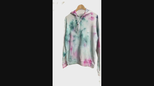 Ice dyed sweatshirt hoodie - Hemp Horizo