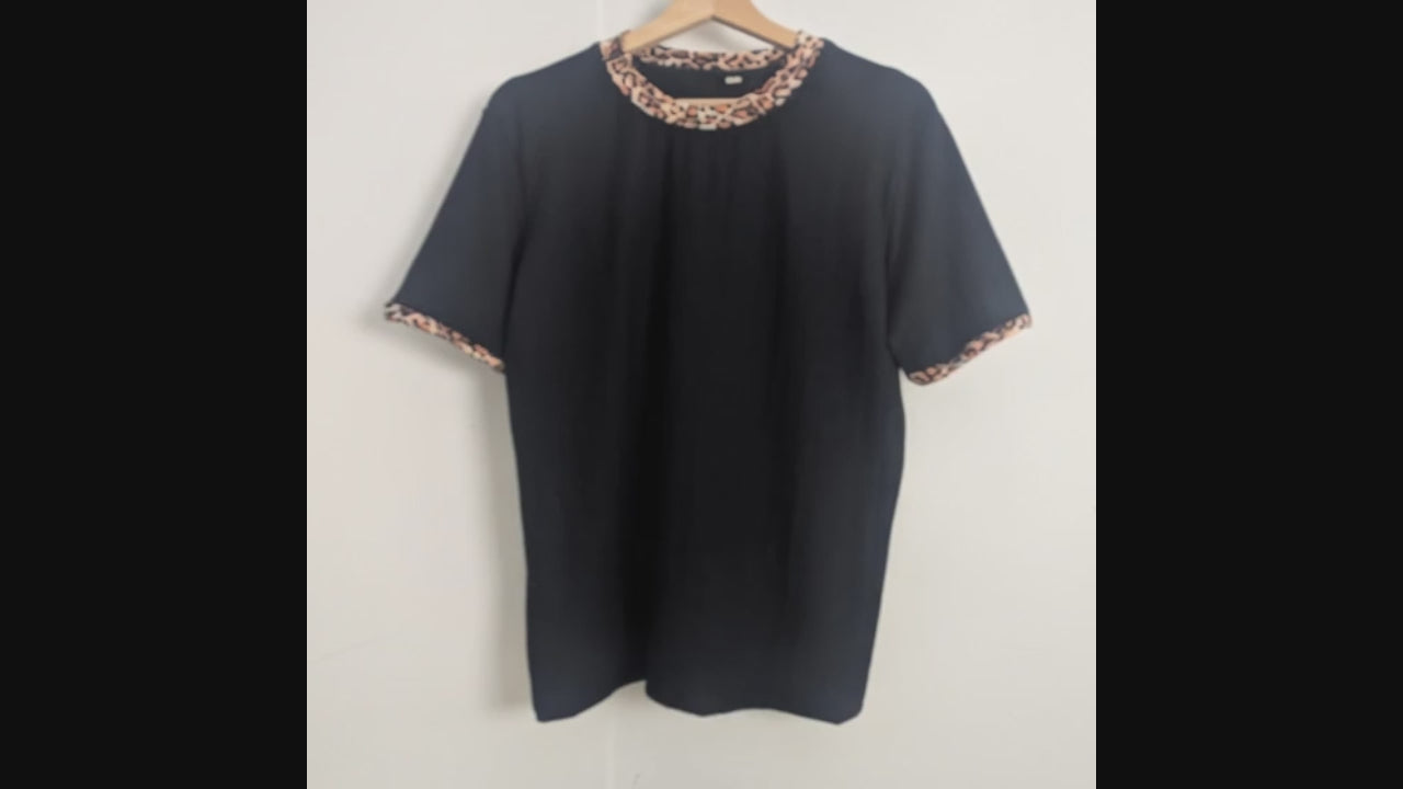 Hemp Bamboo leopard t shirt - Hemp Horizon