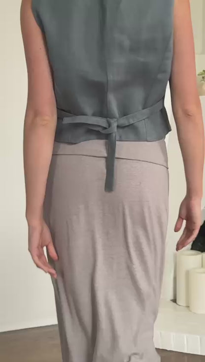 Shakira Hemp jersey maxi skirt.