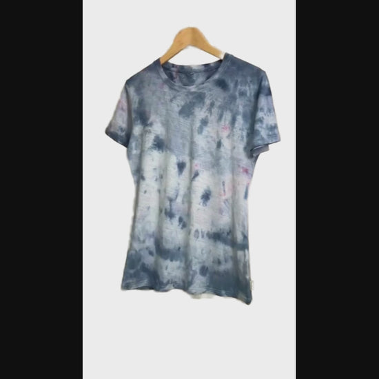 blue swirl tee - Hemp Horizon