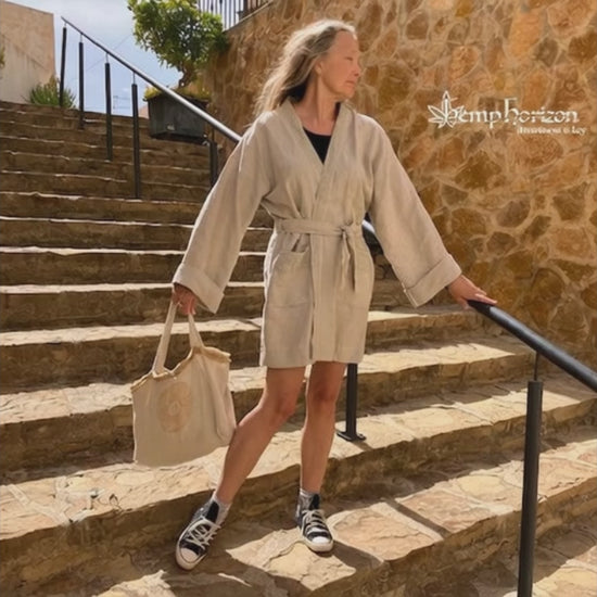 Hemp Kimono dress jacket - Hemp Horizon