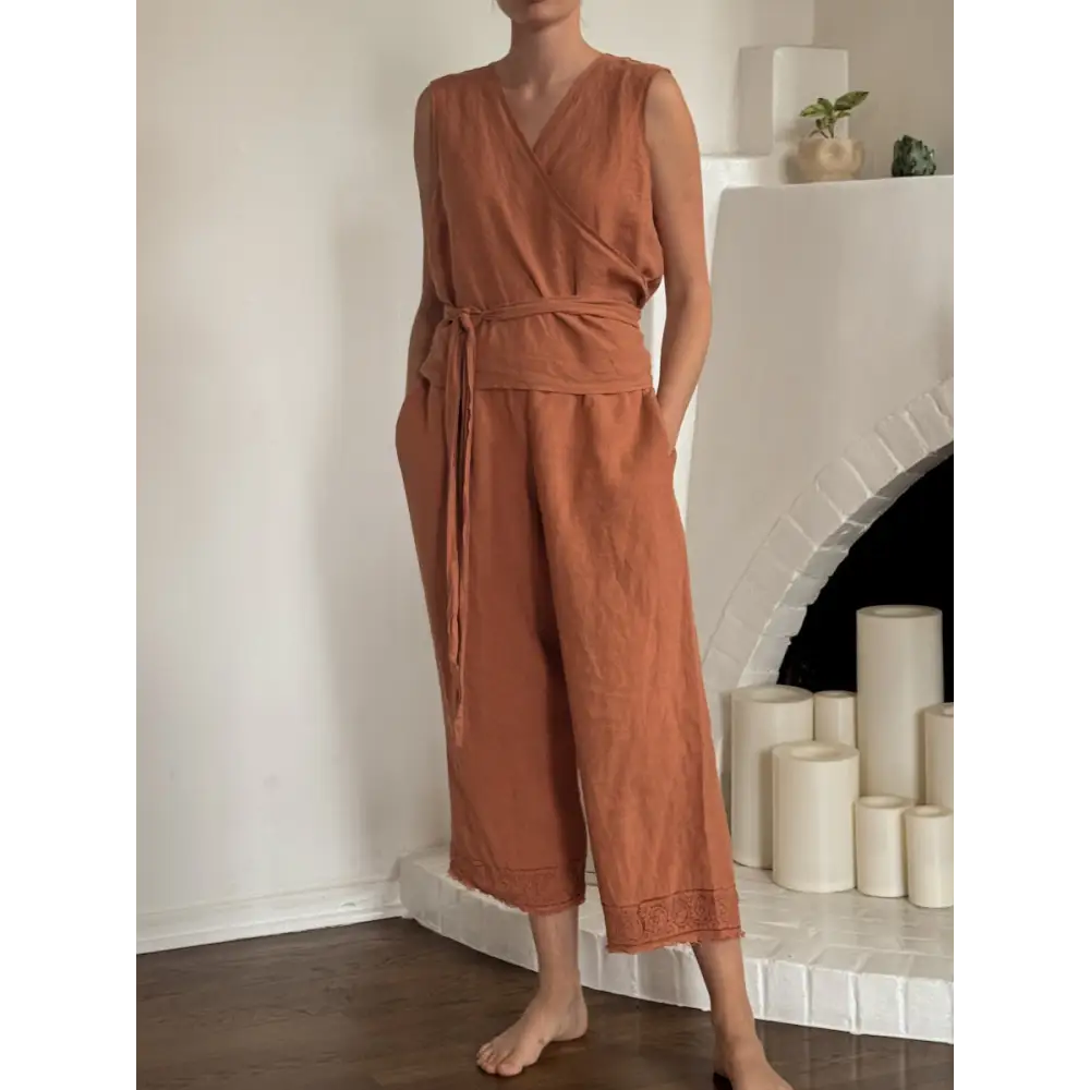 Hemp Linen sleeveless top - Hemp Horizon