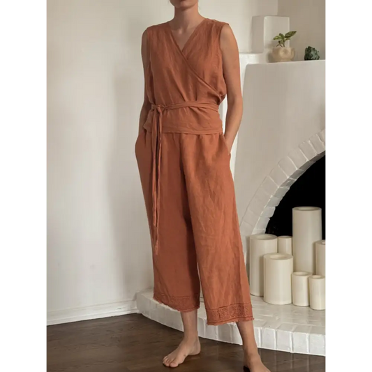 Hemp Linen sleeveless top - Hemp Horizon