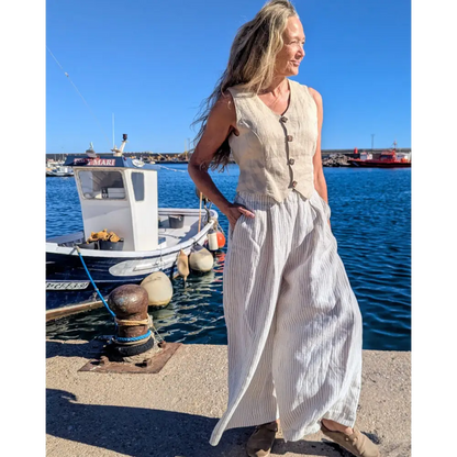 Hemp striped trousers - Hemp Horizon