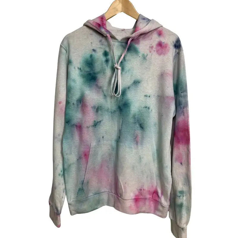ice dye sweatshirt hoodie-Hemp Horizon