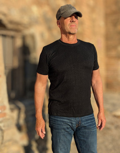 Black hemp and organic cotton t’shirts - Hemp Horizon