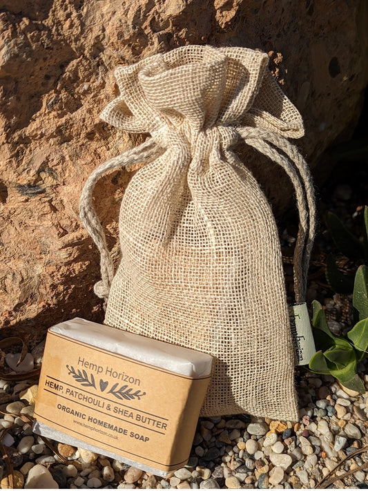 Hemp soap and natural bag - Hemp Horizon